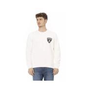 Hvit Shield Logo Crewneck Sweater