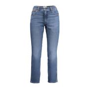 Høy midje Slim Straight Jeans