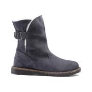 Shearling Suede Leather Boots - Grafitt