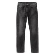 Slim Fit Tapered Leg Svarte Jeans