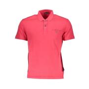 Rosa Polo Shirt med Print og Logo