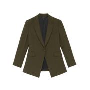 Peak Lapel Blazer Under Hofte Lengde