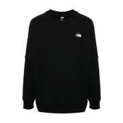 Sort Crew Neck Sweatshirt Bomull