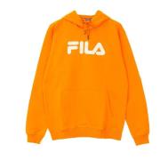 Flame Orange Kangaroo Hoodie Langermet