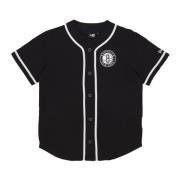 NBA Baseball Jersey Svart/Hvit