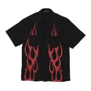 Flames All Over Short Sleeve Shirt