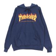 Flame Hood Sweatshirt Navy/Gul