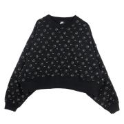 Allover Print Crewneck Sweatshirt Svart/Gull