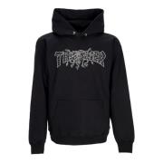 Svart Medusa Hoodie med Kengurulomme