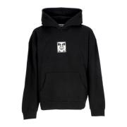 Ikonsvart Hettegenser Fleece