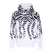 Zebra Hoodie Lettvekts Sweatshirt Menn