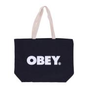 Canvas Bold Tote Bag Svart