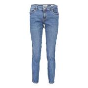 Denim Skinny Jeans Blå Vasket Effekt