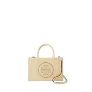 Mini Shopper Bag i Beige Nylon