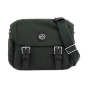 Nylon Messenger Crossbody Bag