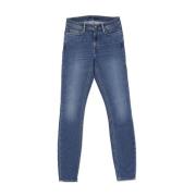 Blå Climb Skinny Jeans Mid Blue