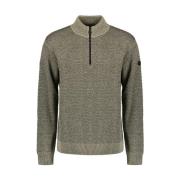 Melange Half-Zip Pullover Stilig Komfort