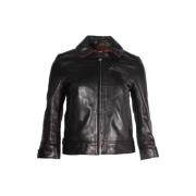 Pre-owned Leather outerwear