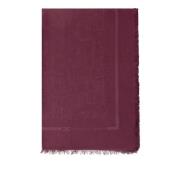 Jacquard Skjerf Rouge Noir Bordeaux