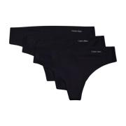 Sporty Thong 3-Pk Svart Logo