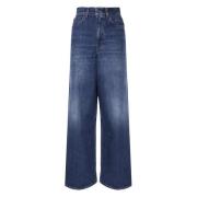 Midnight Blue Wide Leg Jeans