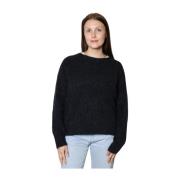 Mørk Blå Alicia Sweater Strikket