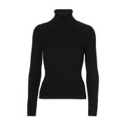 Rib Rollneck Bluse Elegant Design