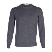 Herre Crewneck Genser. Lang Erme. Ull & Cashmere Blanding.