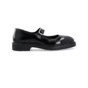 Svart Mary Jane Ballet Flats