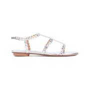 Sølv Tequila Flat Sandal