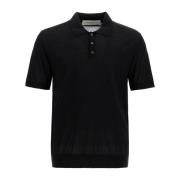 Wool Polo Shirt med korte ermer