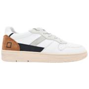 Vintage Court Sneakers Hvit Kamel