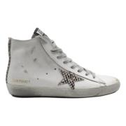 Hvit Piton High Top Sneakers