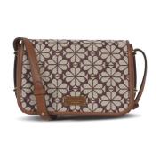 Blomster Jacquard Crossbody Veske