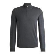 Regular Fit Zip-Neck Sweater