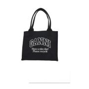 Canvas Tote Bag med Front Logo