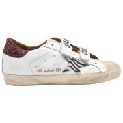 Hvit Zebra Stjerne Bordeaux Sneakers