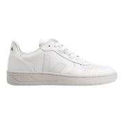 Hvite Skinn Dame Sneakers V-11