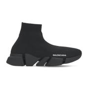 Svarte Sneakers Speed 2.0 Sock Stil