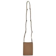 Liten Lær Crossbody Veske