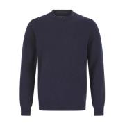 Blå Patch Crew Sweater