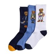 Flerfarvet Polo Ralph Lauren Gift Box Crew Socks 3 Pk Sokker