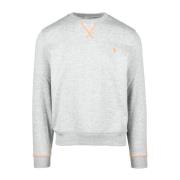 Lys Grå Sweatshirt for Menn