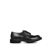 Svart Box Lace-up Derby Sko