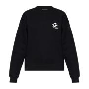 Sweatshirt med brodert logo