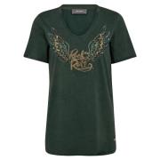 Grønn Faye O-Ss Tee T-Shirt