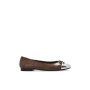 Cap-Toe skinn ballettflats