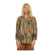 Feminin bluse med vakkert print