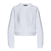 Sweatshirt med brodert logo