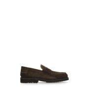 Brun Semsket Skinn Loafers